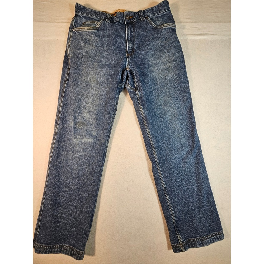 Duluth Trading Co Flex Ballroom Jeans Mens 34x30 Relaxed Fit Blue Denim Pants‎